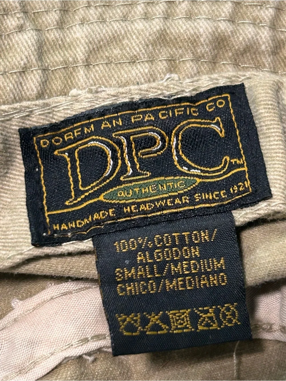 Dorfman Pacific Co DPC Authentic Hat Khaki‎ Fisherman Bucket Hat